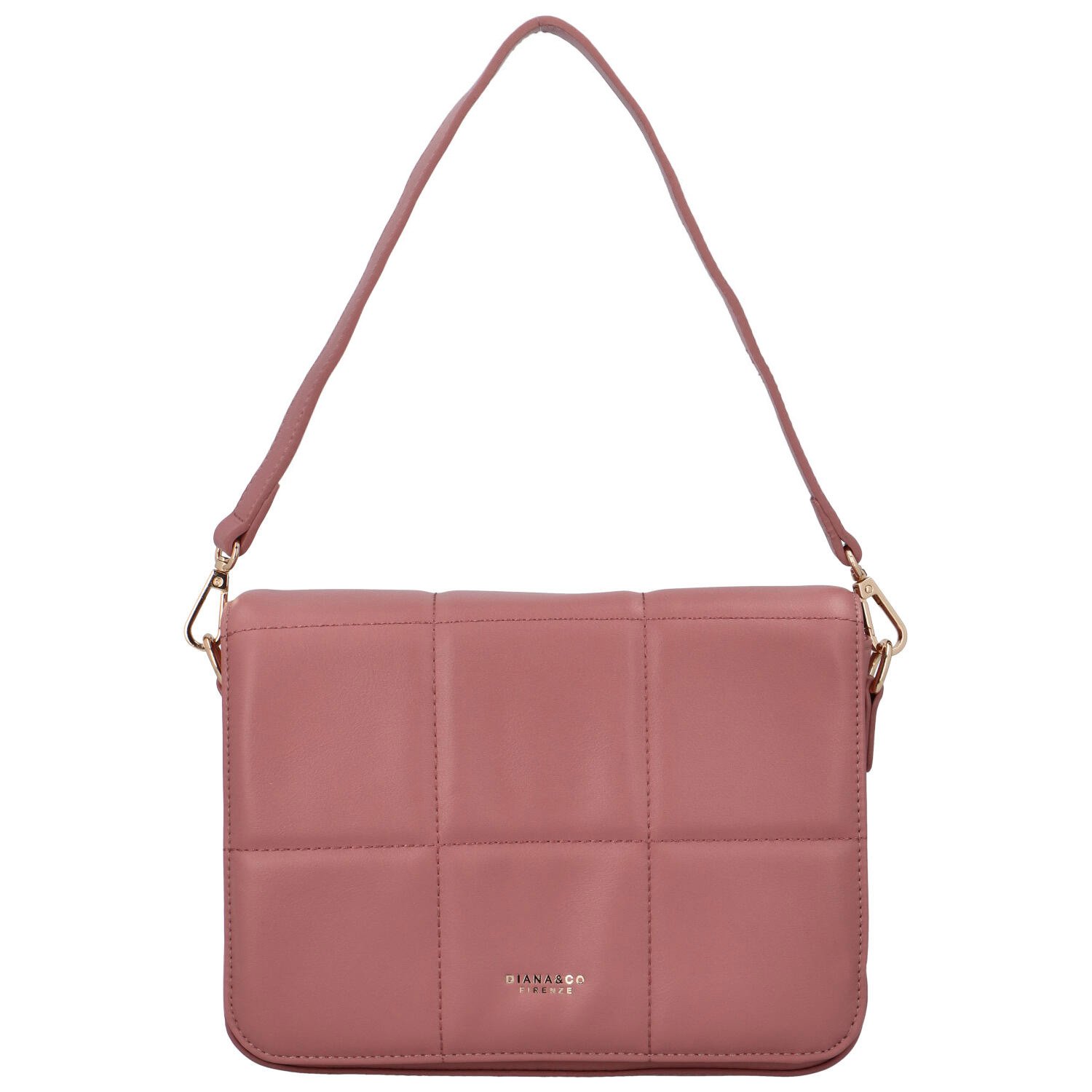 Levně Dámská crossbody kabelka tmavě růžová - DIANA & CO Irenee