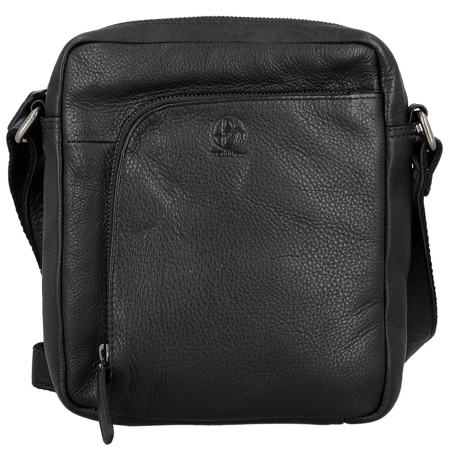 Pánská kožená crossbody taška černá - Bellugio Seth