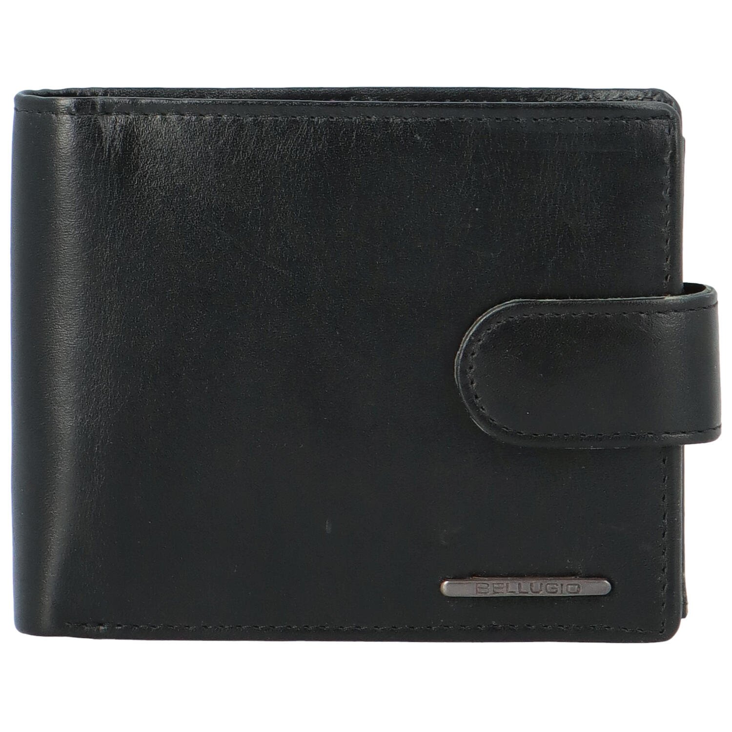 Levně Pánská kožená peněženka černá - Bellugio Daviss