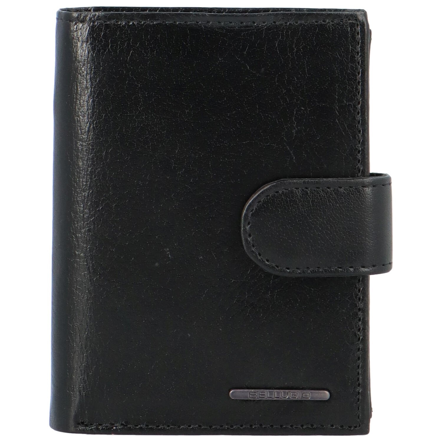 Levně Pánská kožená peněženka černá - Bellugio Callvin