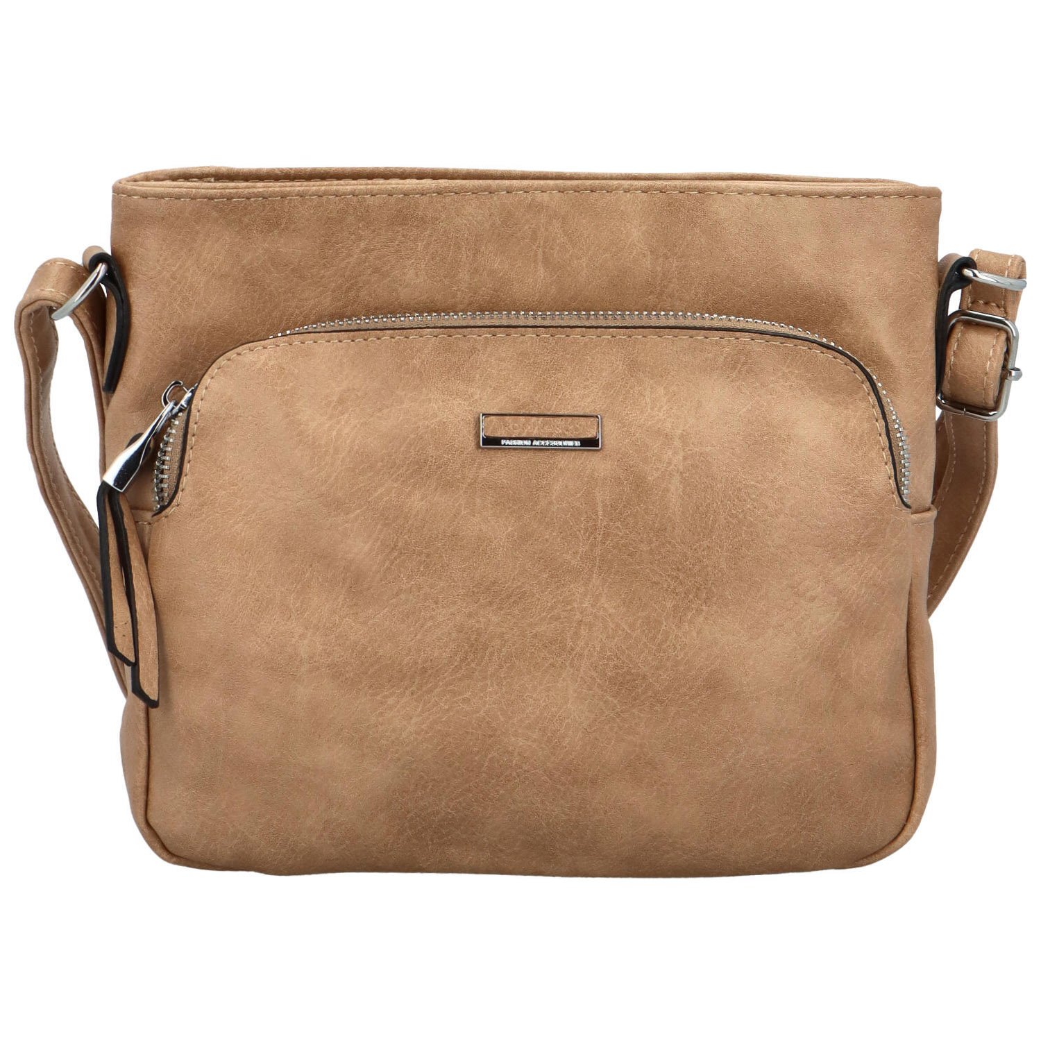 Levně Dámská crossbody kabelka tmavě béžová - Romina & Co Bags Risttin