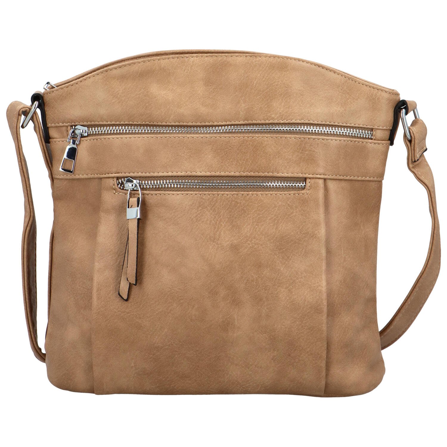 Levně Dámská crossbody kabelka tmavě béžová - Romina & Co Bags Jawes