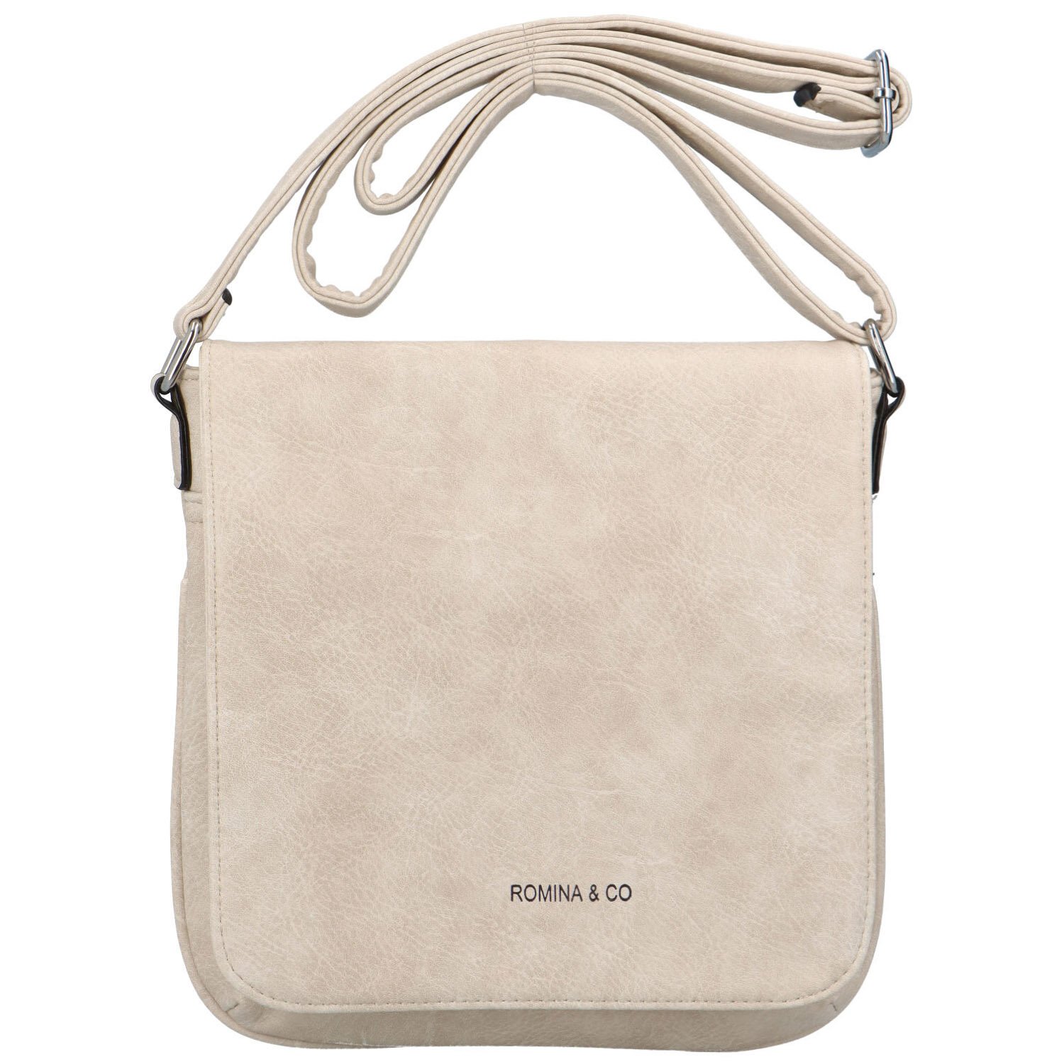 Levně Dámská crossbody kabelka světle béžová - Romina Louly