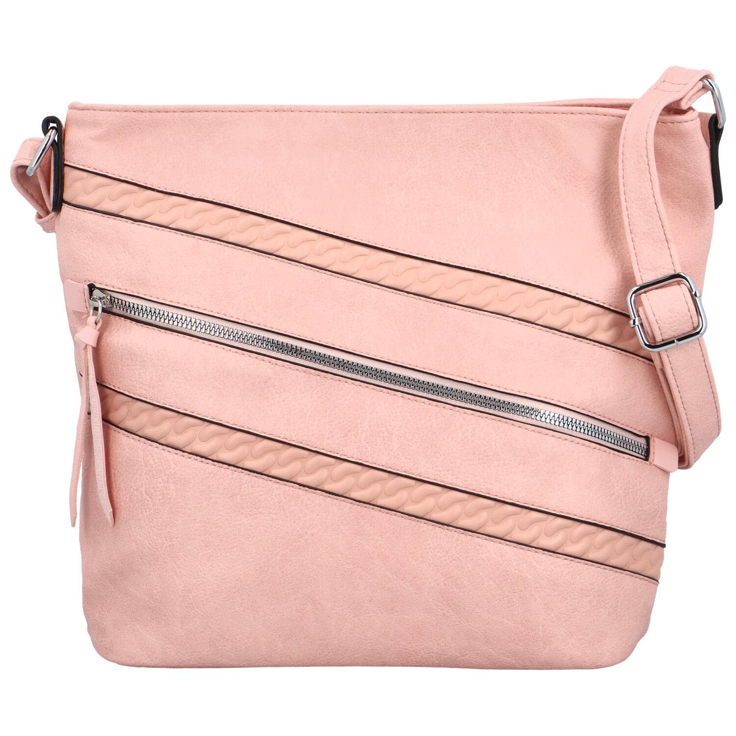 Levně Dámská crossbody kabelka růžová - Firenze Kajlla