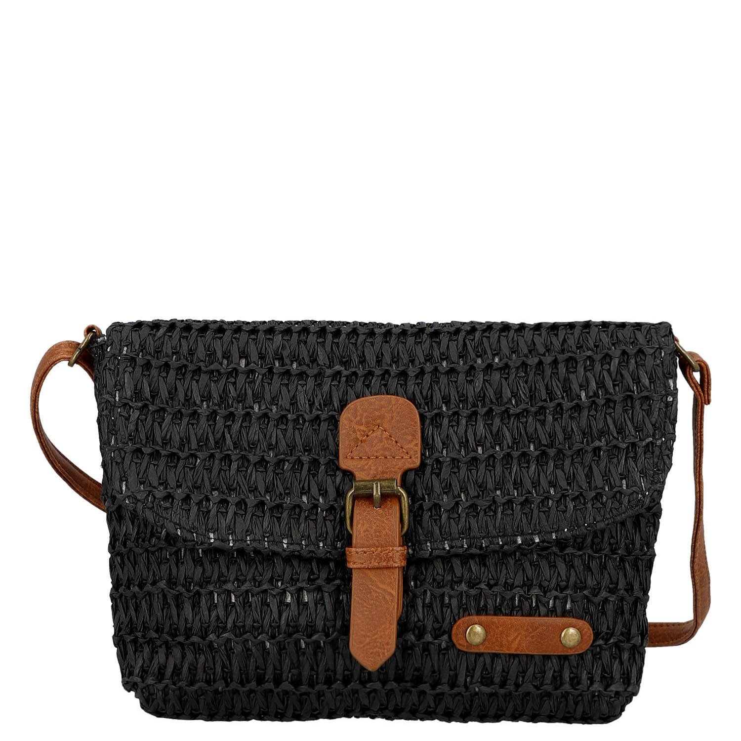 Dámská crossbody kabelka černá - Firenze Sina