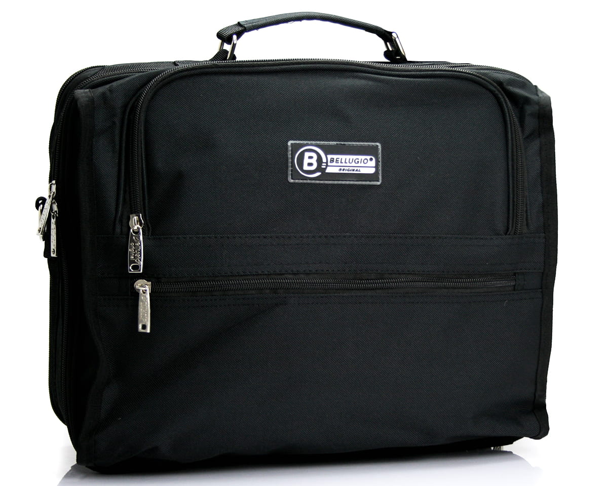 Levně Pánská látková taška přes rameno černá - Bellugio F200