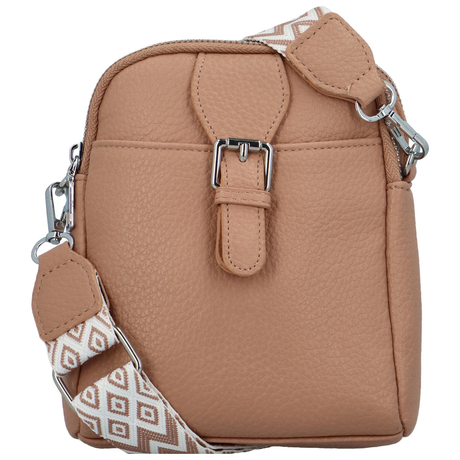 Levně Dámská crossbody kabelka starorůžová - MaxFly Angélica