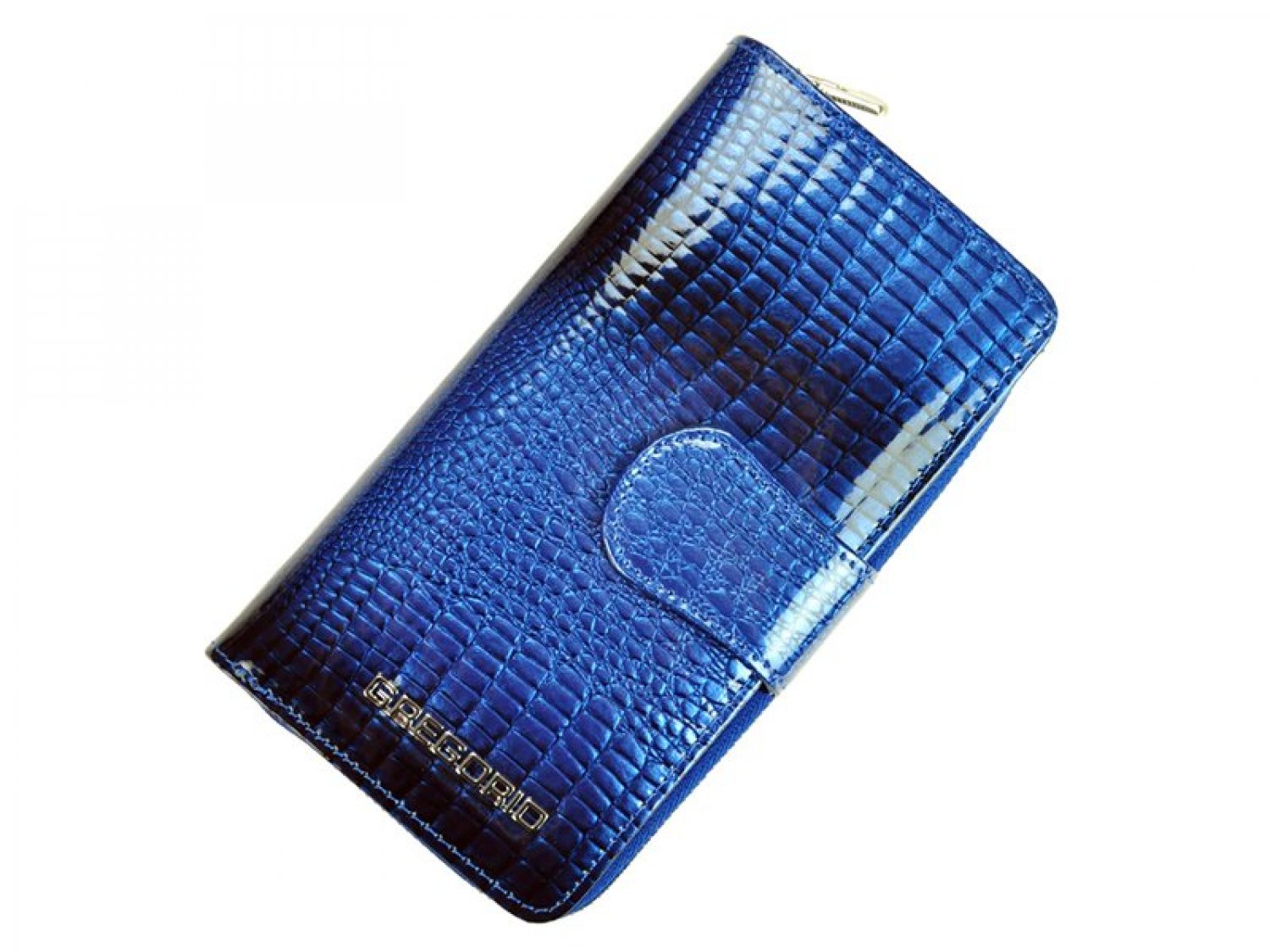 Levně Dámská kožená peněženka modrá - Gregorio Clodien