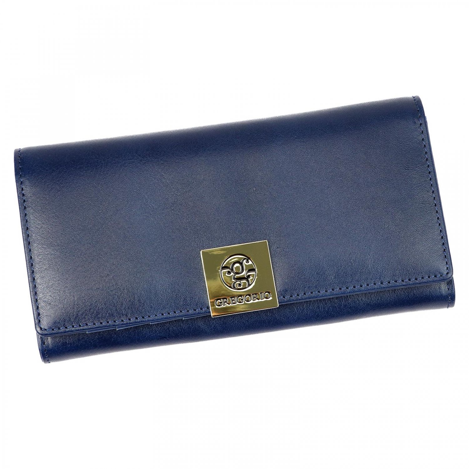 Levně Dámská kožená peněženka modrá- Gregorio Raffici