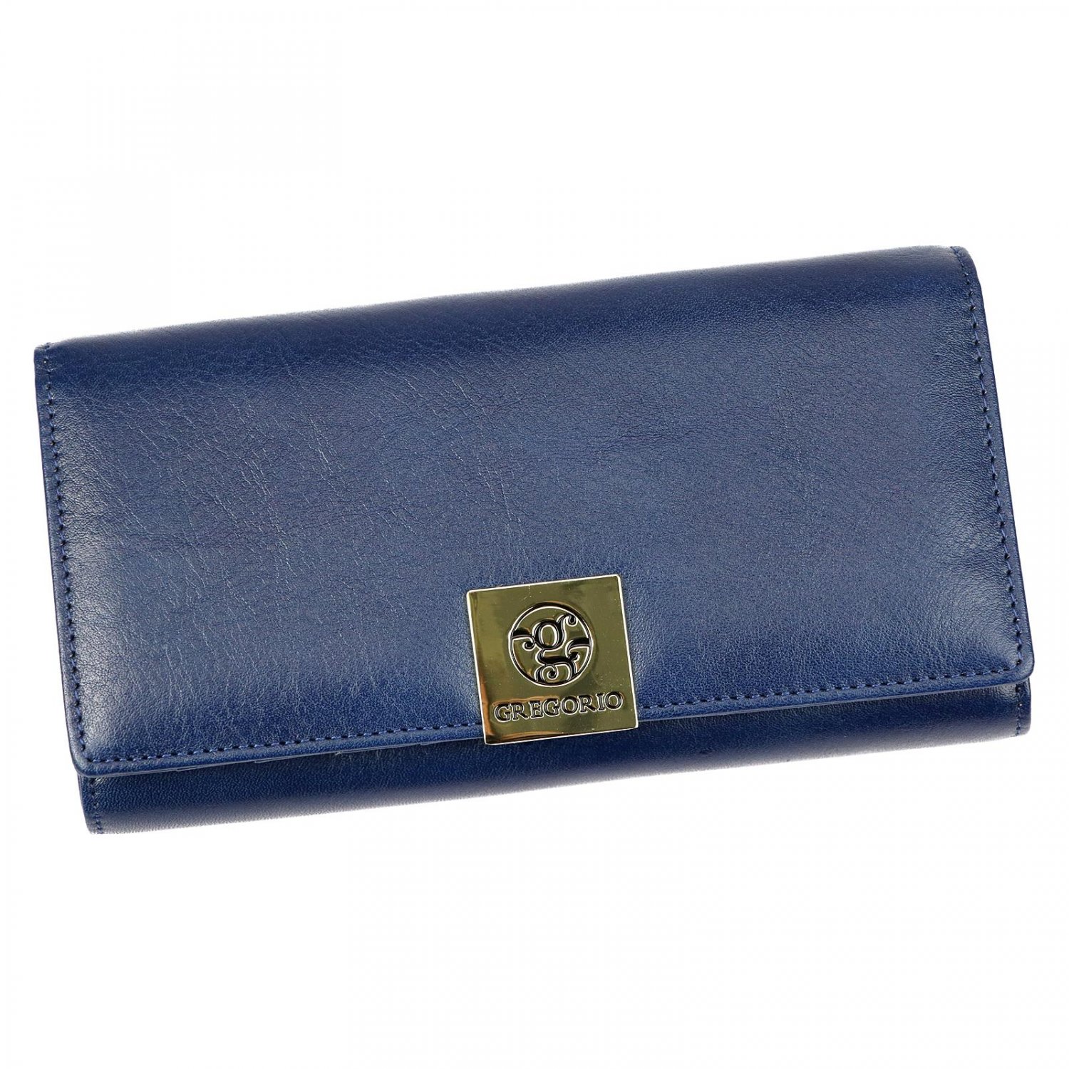 Levně Dámská kožená peněženka modrá - Gregorio Sofasa