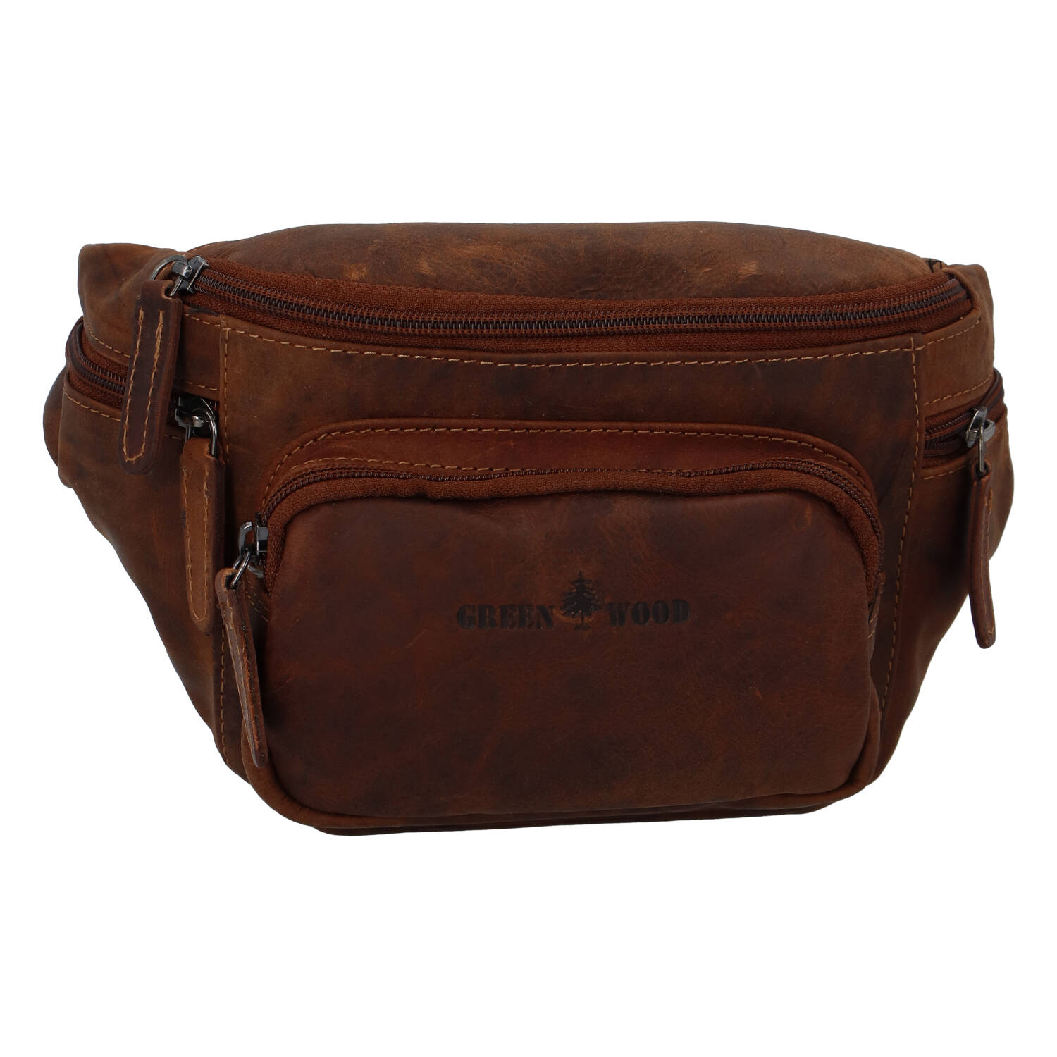 Pánská kožená ledvinka santal - Greenwood Olefir