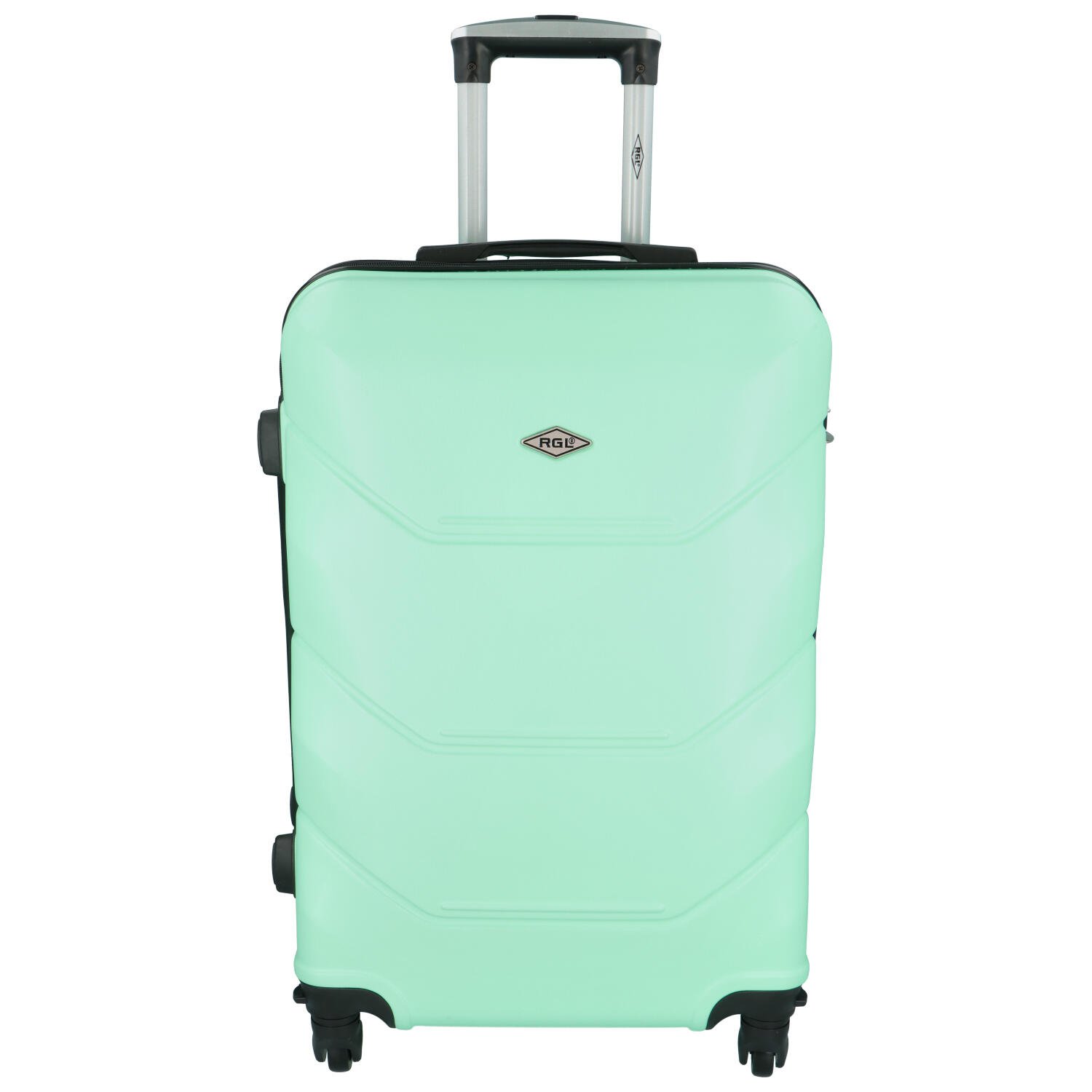 Levně Skořepinový cestovní kufr světlý mentolově zelený - RGL Hairon L