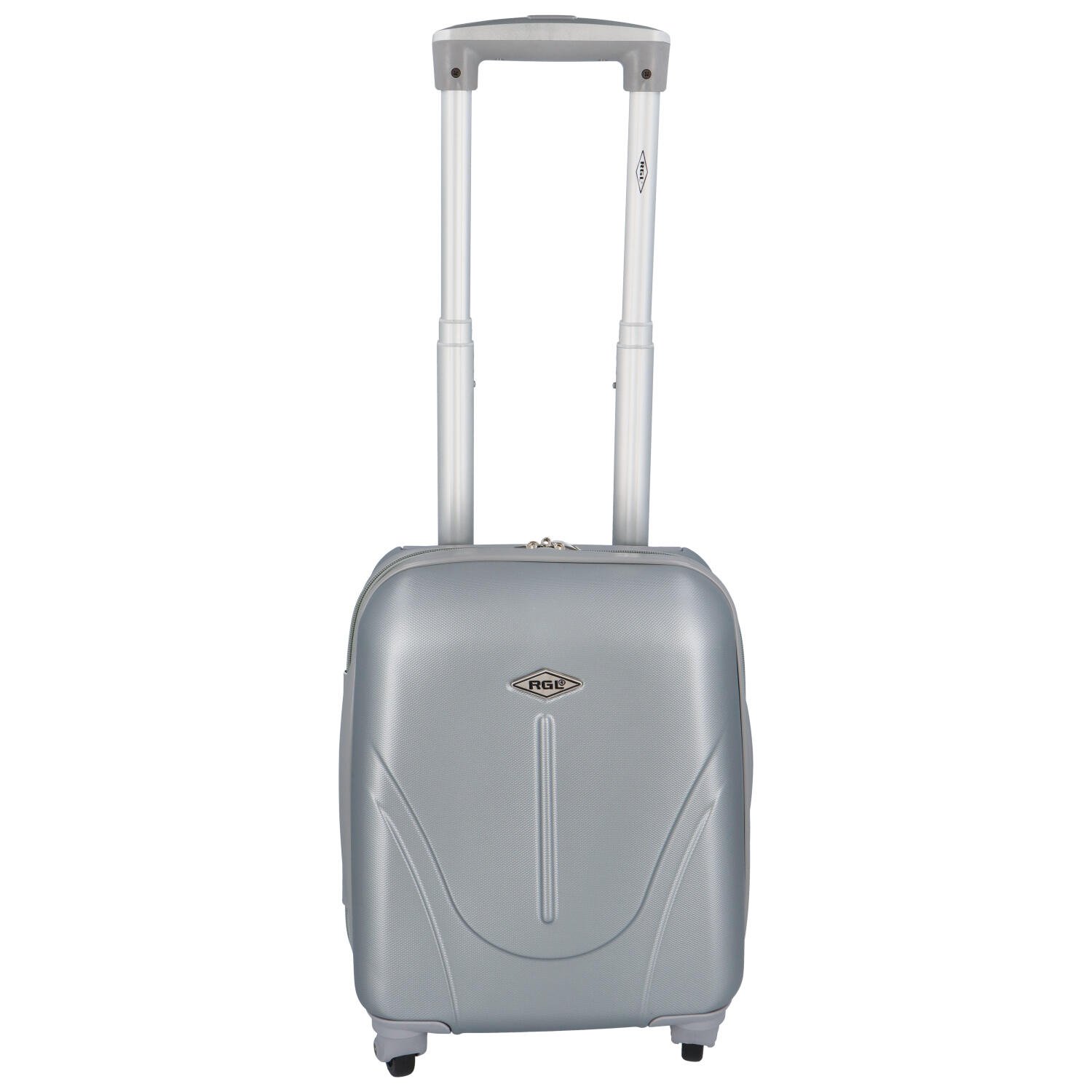 Skořepinový cestovní kufr stříbrný - RGL Jinonym XXS