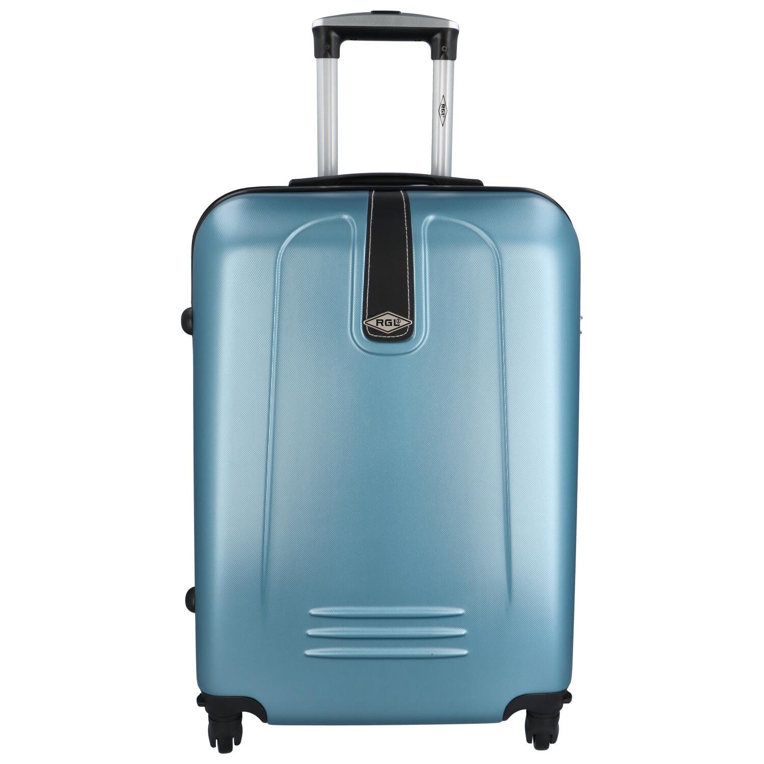 Levně Skořepinový cestovní kufr bledě modrý - RGL Jinonym S