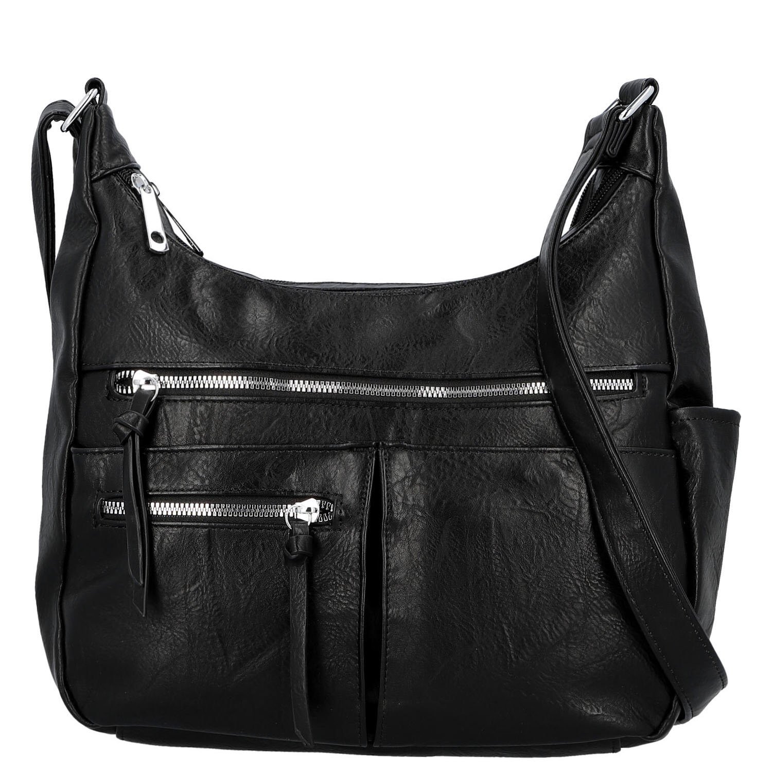 Dámská crossbody kabelka černá - Firenze Kaisa