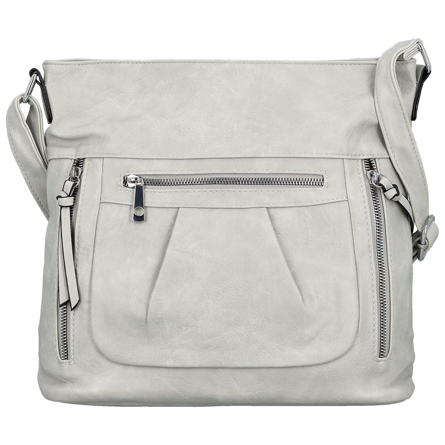 Dámská crossbody kabelka světle šedá - Firenze Angelis