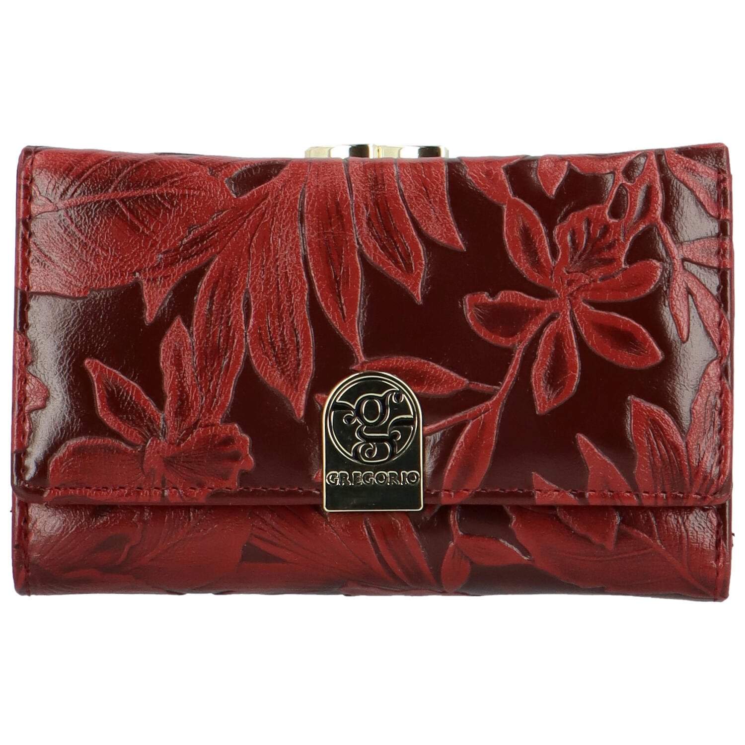 Levně Dámská kožená peněženka červená - Gregorio Christell