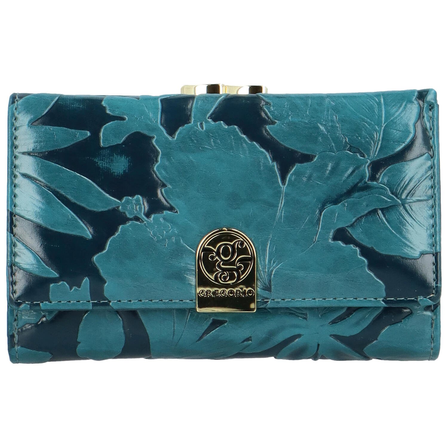 Levně Dámská kožená peněženka modrá - Gregorio Christell