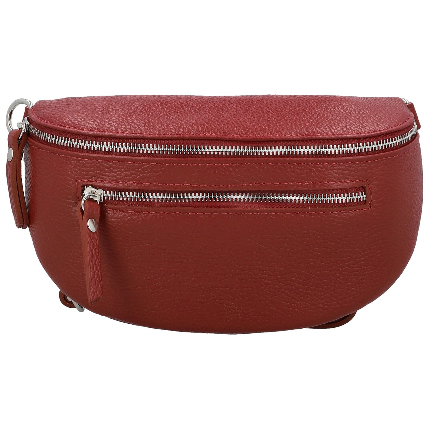 Dámská kožená ledvinka červená - Delami Vera Pelle Lila