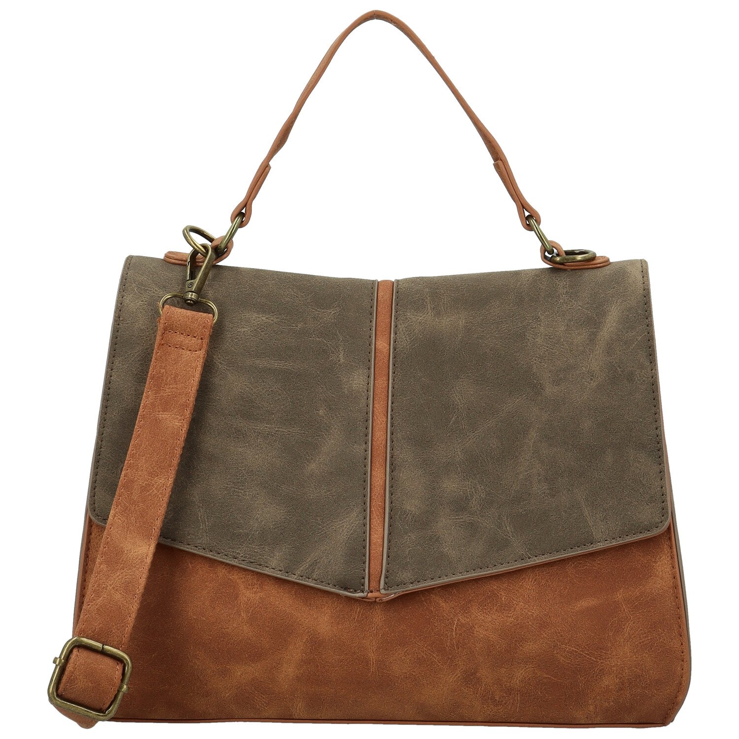 Dámská kabelka do ruky hnědá - Paolo bags Simwa