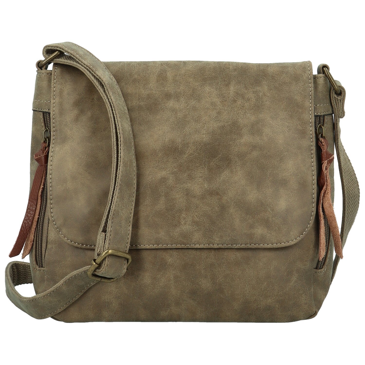 Dámská crossbody kabelka béžová - Paolo bags Aiden