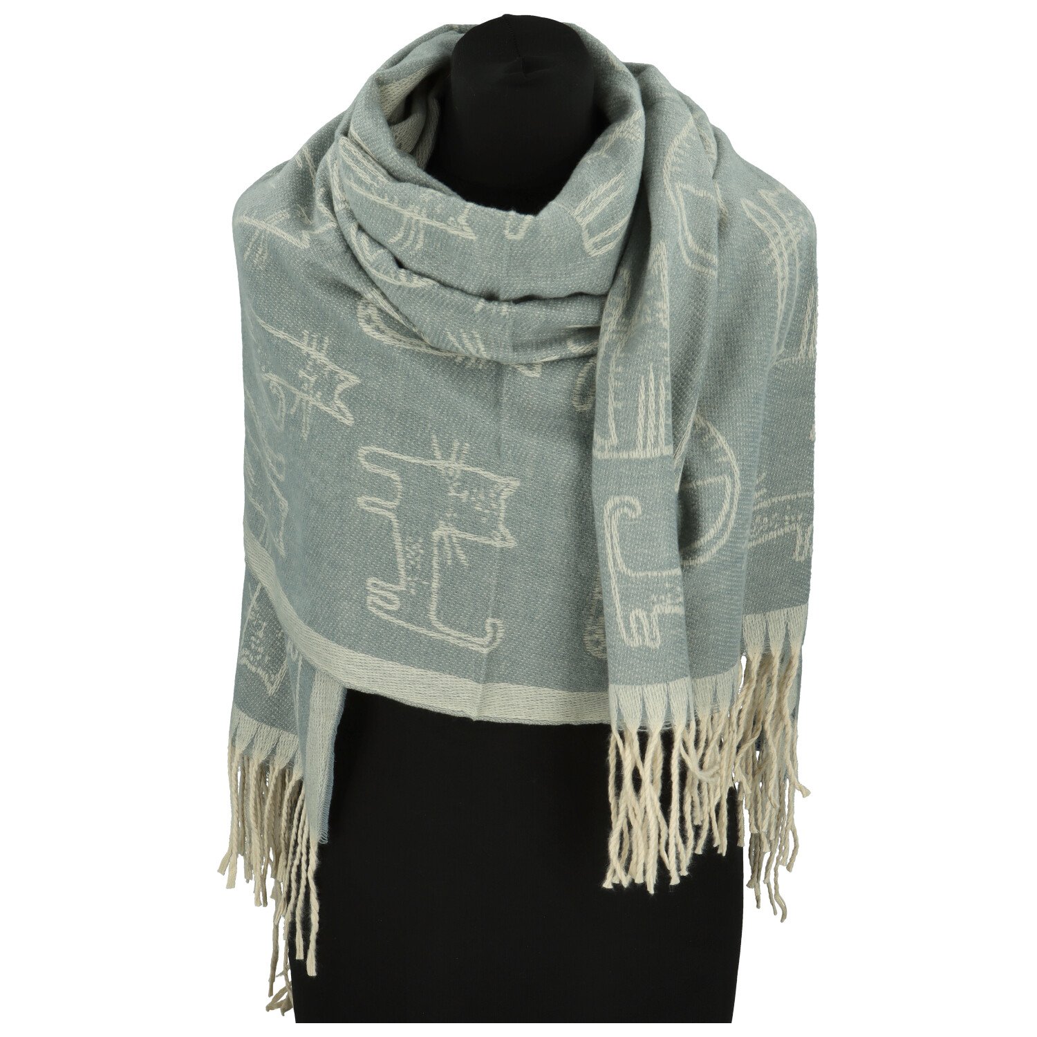 Dámská šála světle šedá - Firenze Casey