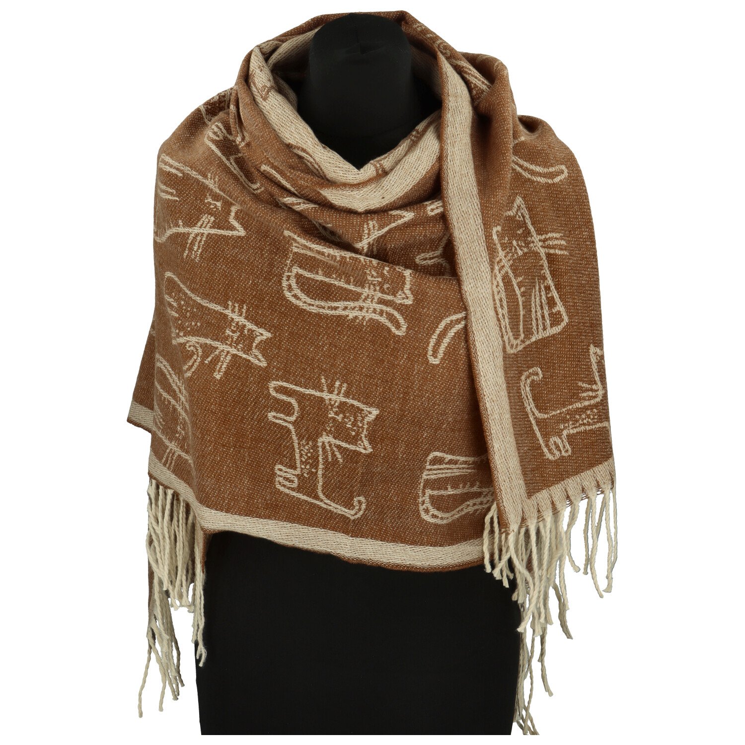 Dámská šála hnědá - Firenze Casey