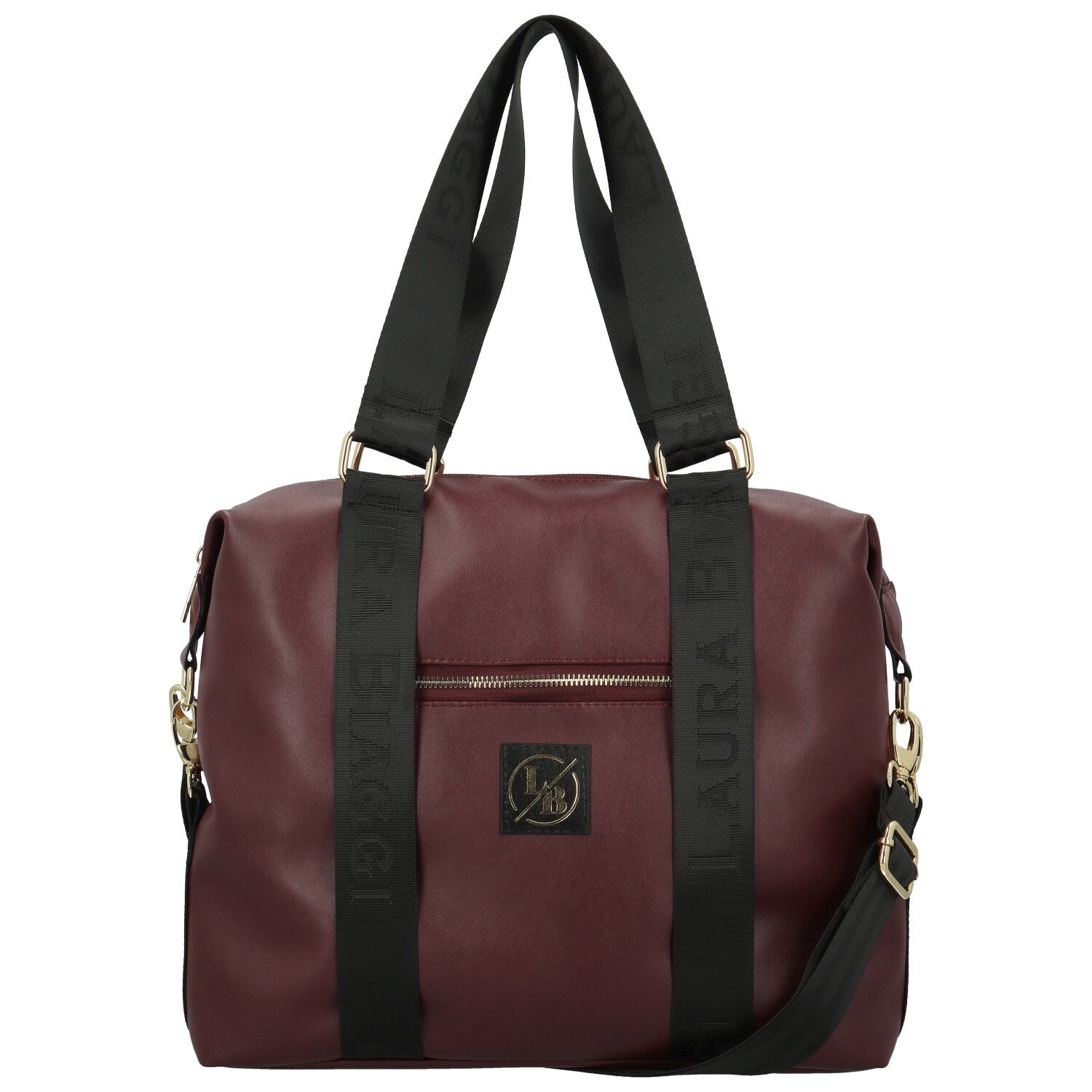 Dámská kabelka na rameno vínová - Laura Biaggi Katica