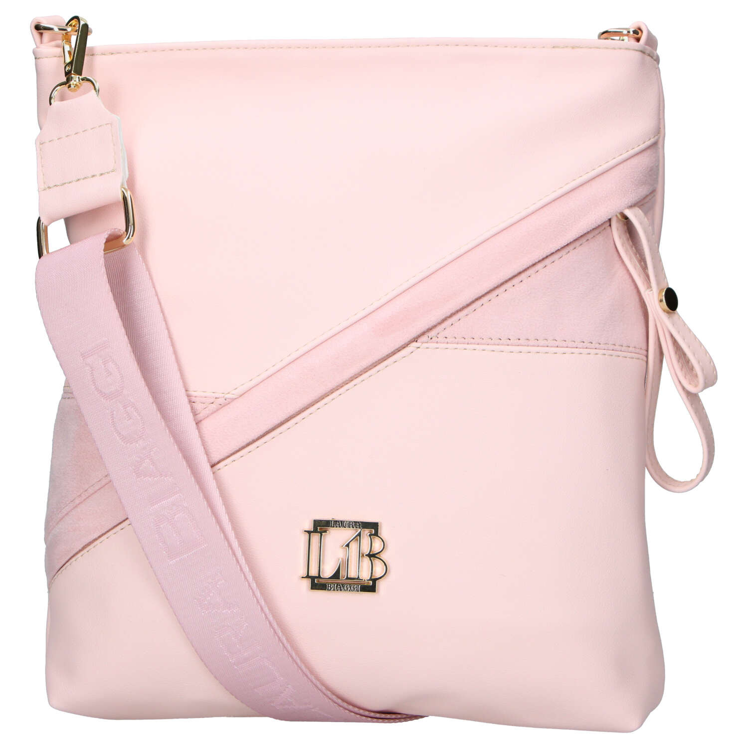 Dámská crossbody kabelka růžová - Laura Biaggi Sherica