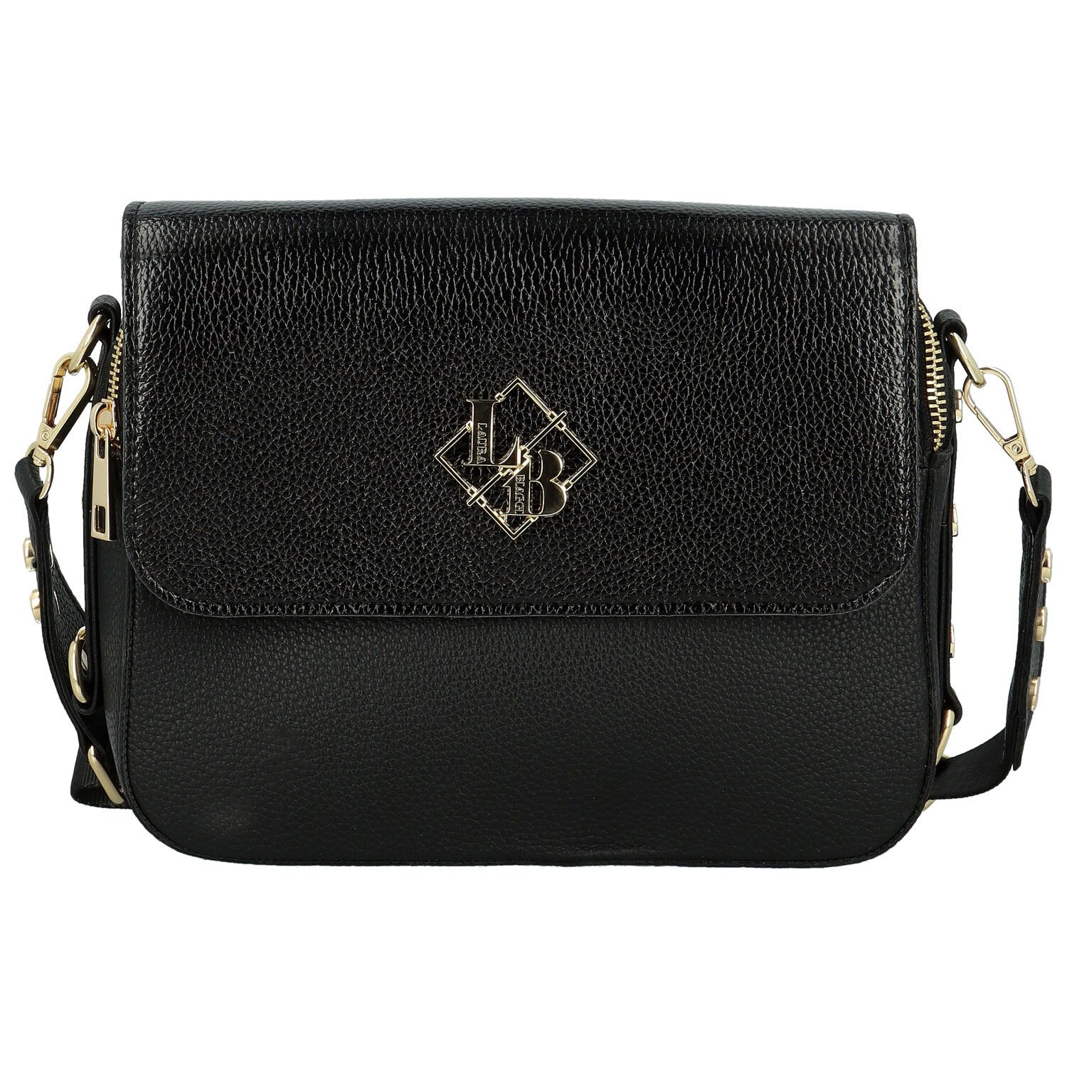 Dámská crossbody kabelka černá - Laura Biaggi Wiana