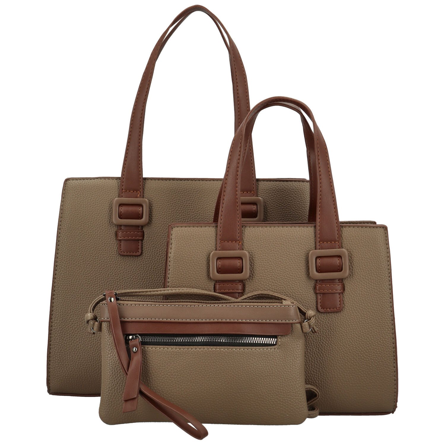 Dámský set kabelek khaki - Maria C Savina