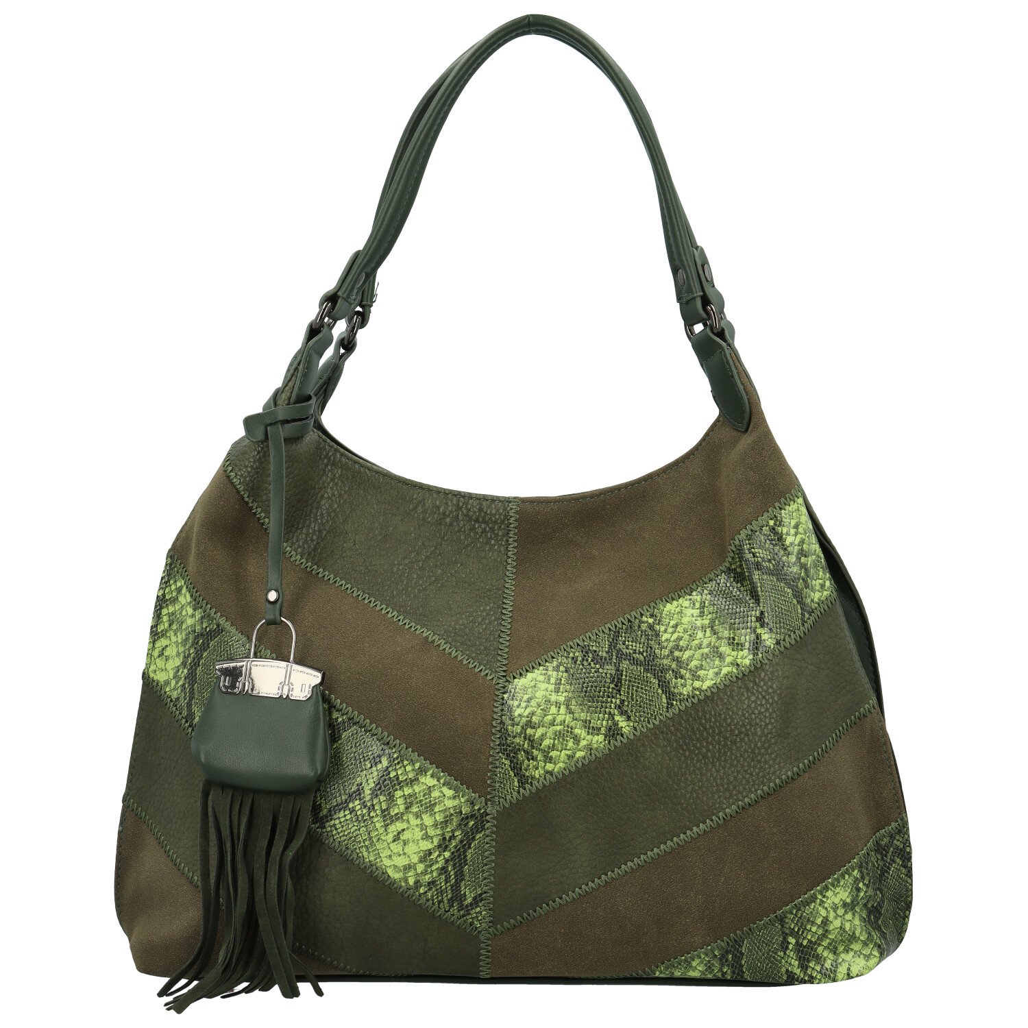 Dámská kabelka přes rameno tmavě zelená - Maria C Dasia