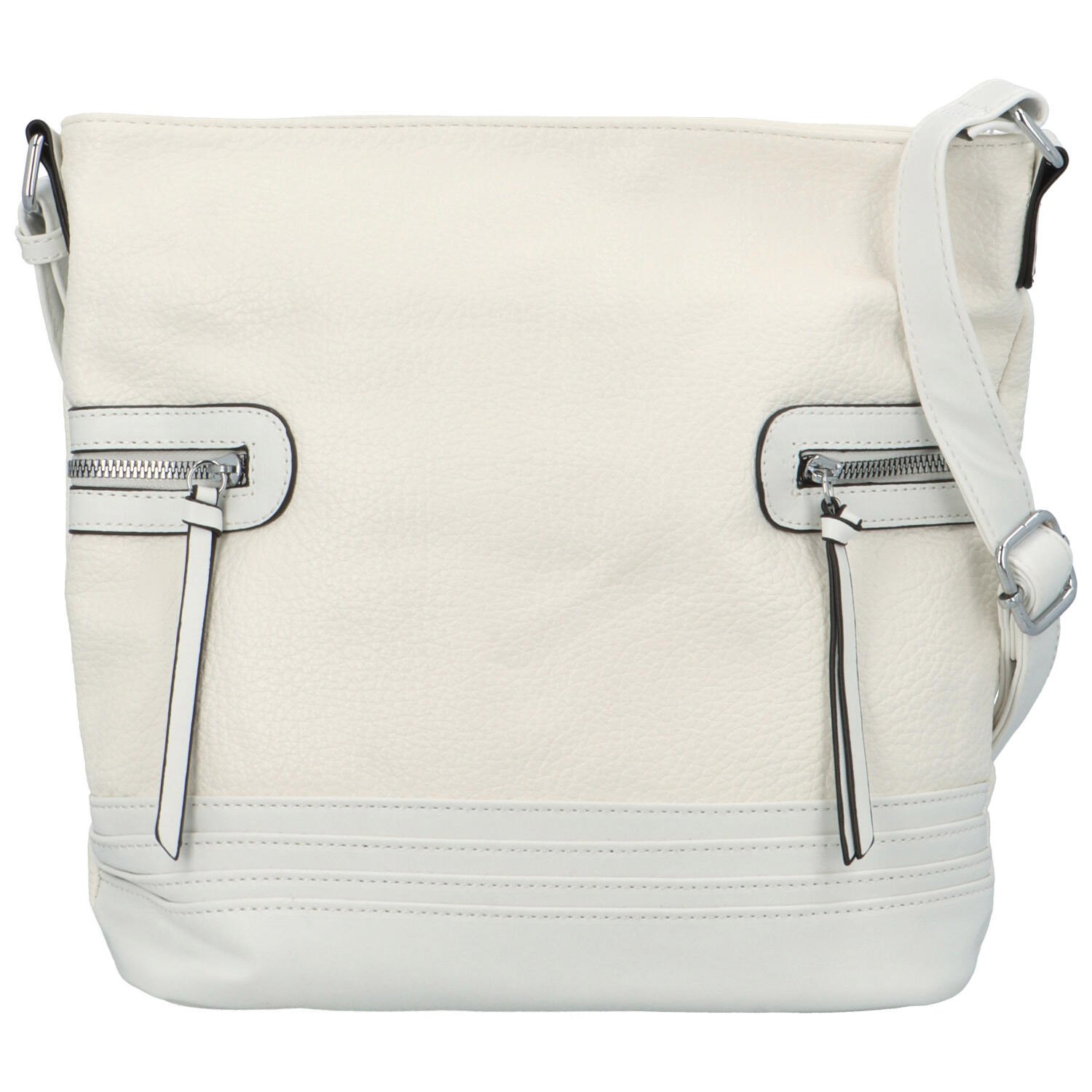 Levně Dámská crossbody kabelka bílá - Maria C Nera