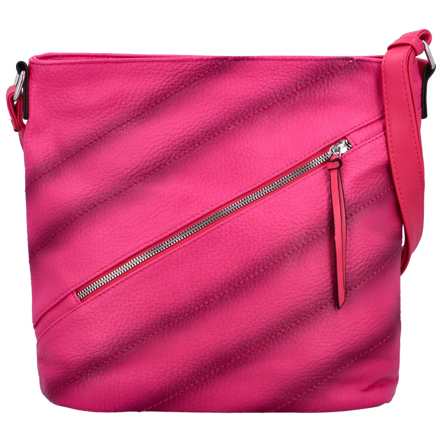 Levně Dámská crossbody kabelka fuchsiová - Maria C Amastias