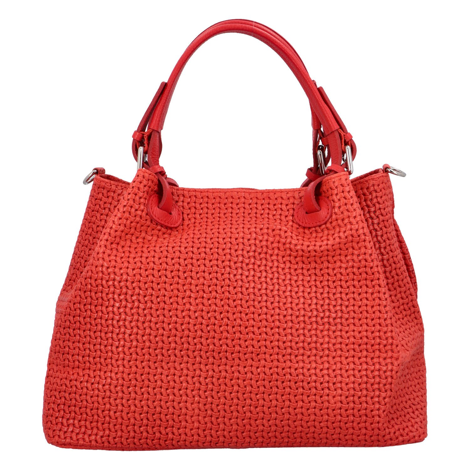 Originální dámská kožená kabelka červená - Delami Katriel červená