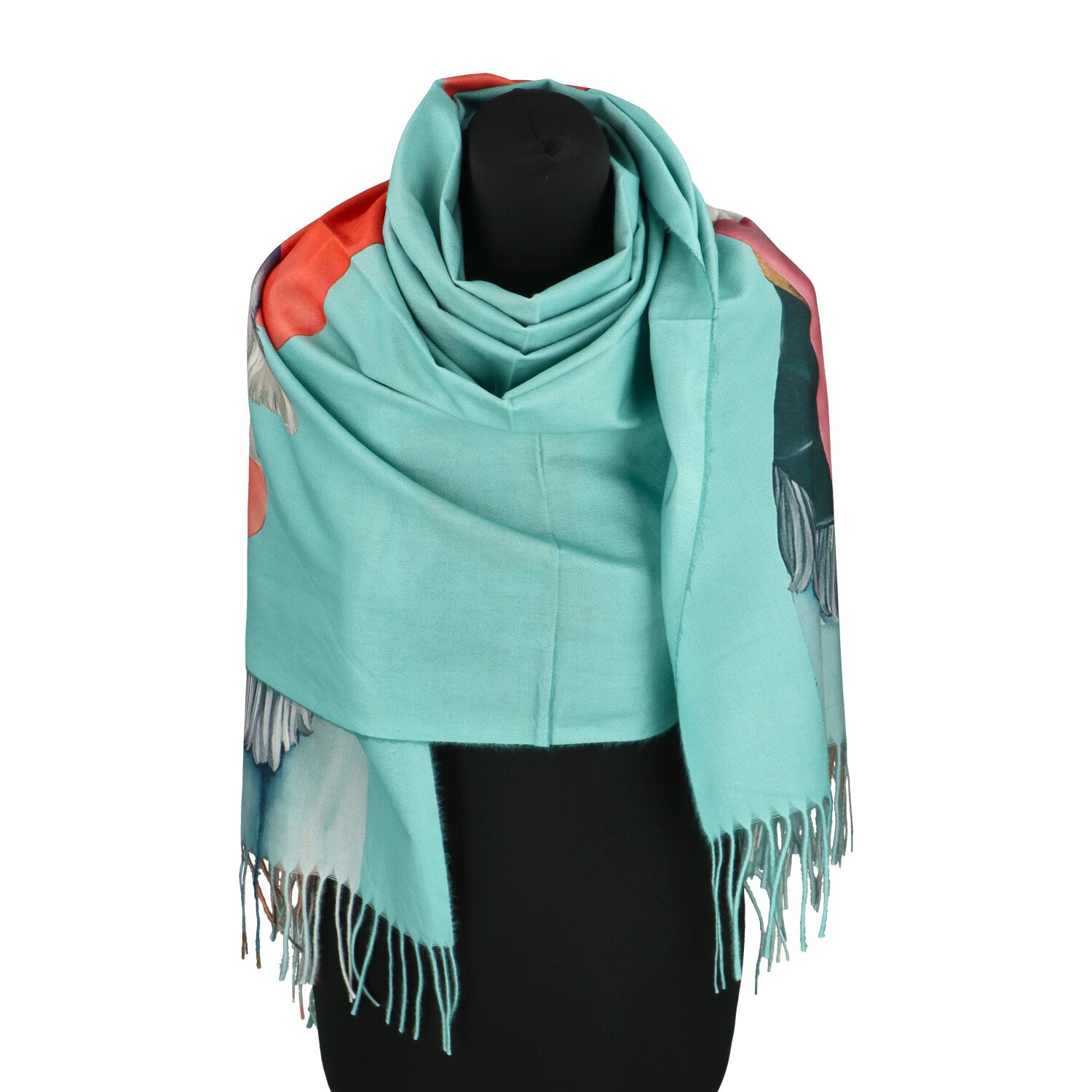 Dámská šála světle modrá - Firenze Africo Kocour 2