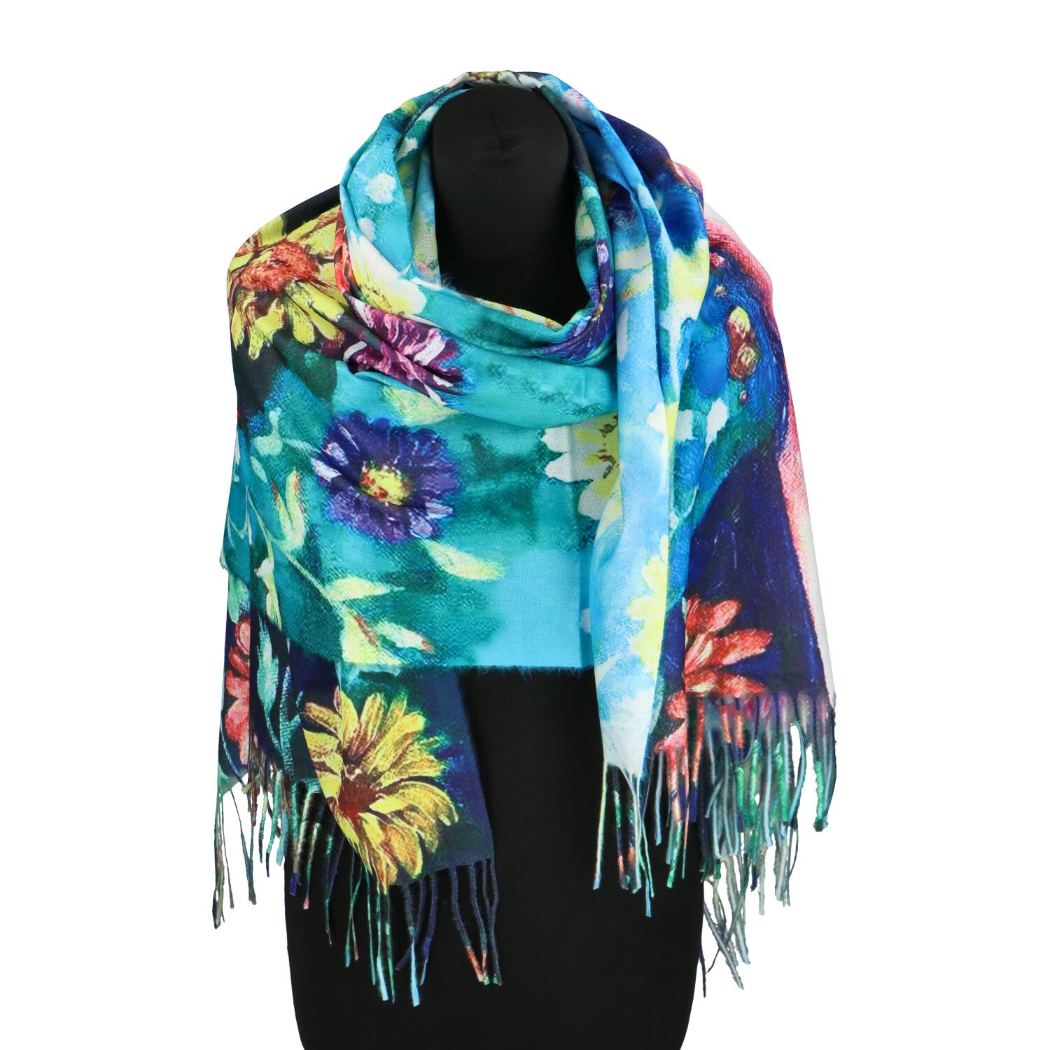 Dámská šála barevná - Firenze Africo Květy 3
