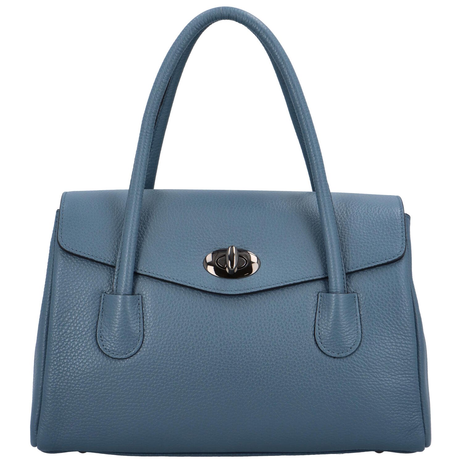 Dámská kožená kabelka modrá - Delami Gabriele modrá