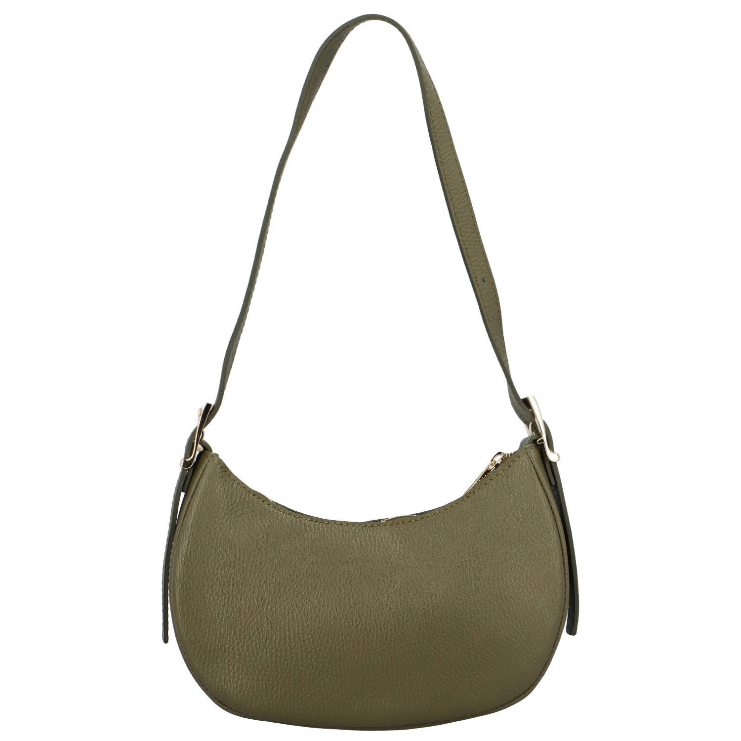 Levně Dámska kožená crossbody khaki - Delami Kinsley