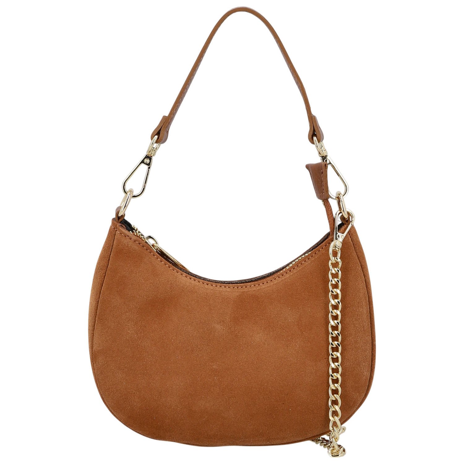 Dámská kabelka na rameno koňaková - Delami Vera Pelle Penelopa