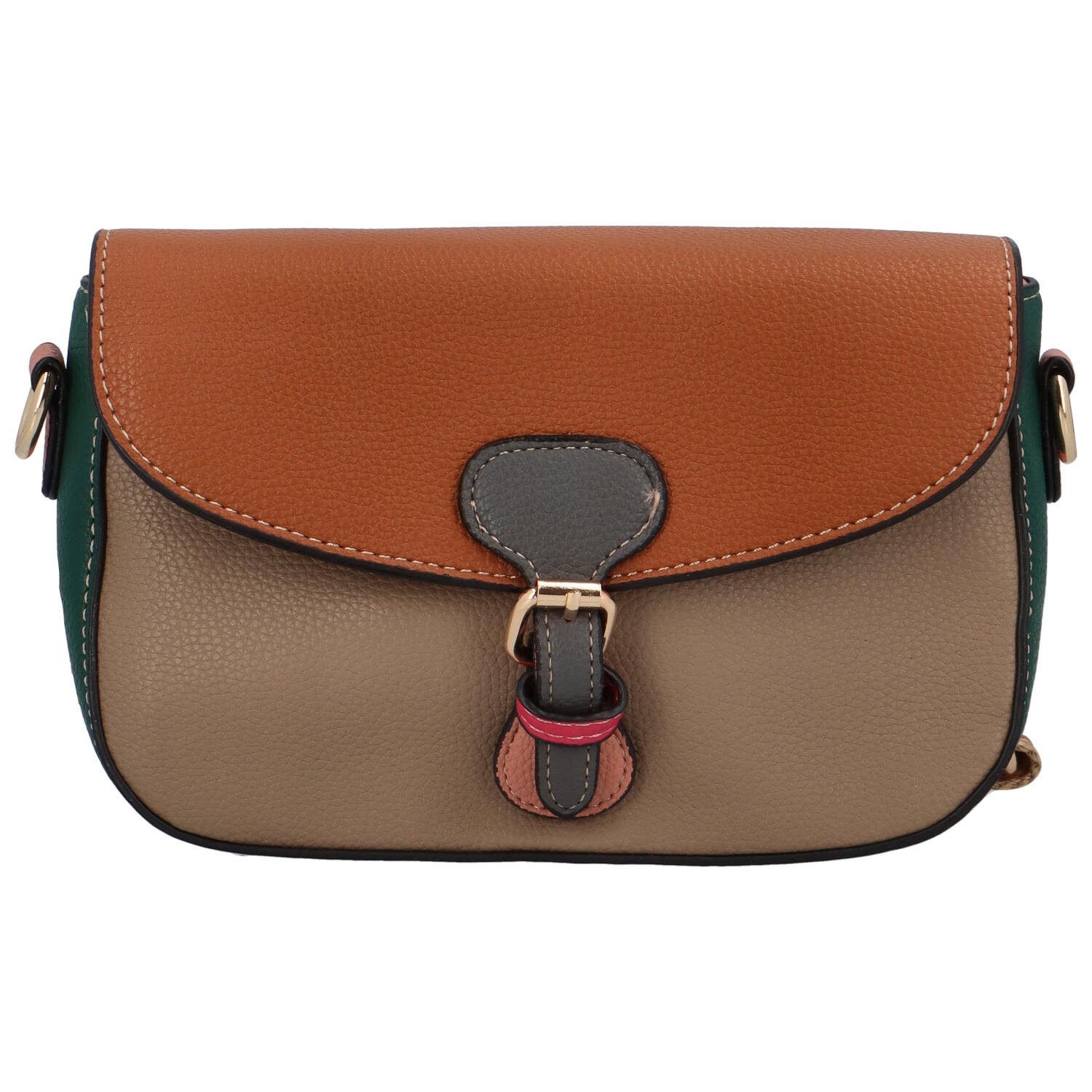 Levně Dámská crossbody kabelka hnědá - MaxFly Psalm