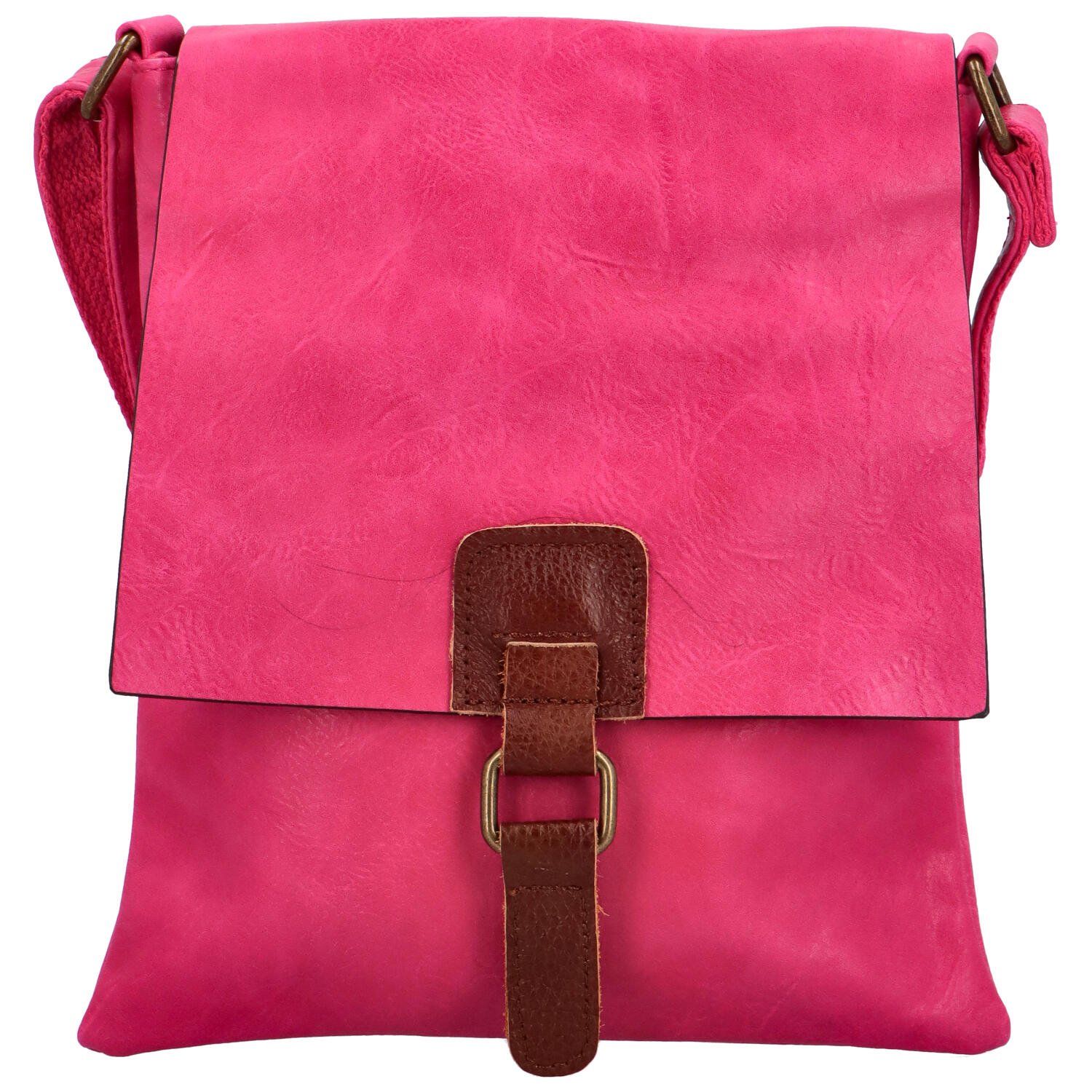 Levně Dámská crossbody kabelka fuchsiová - Paolo bags Siwon