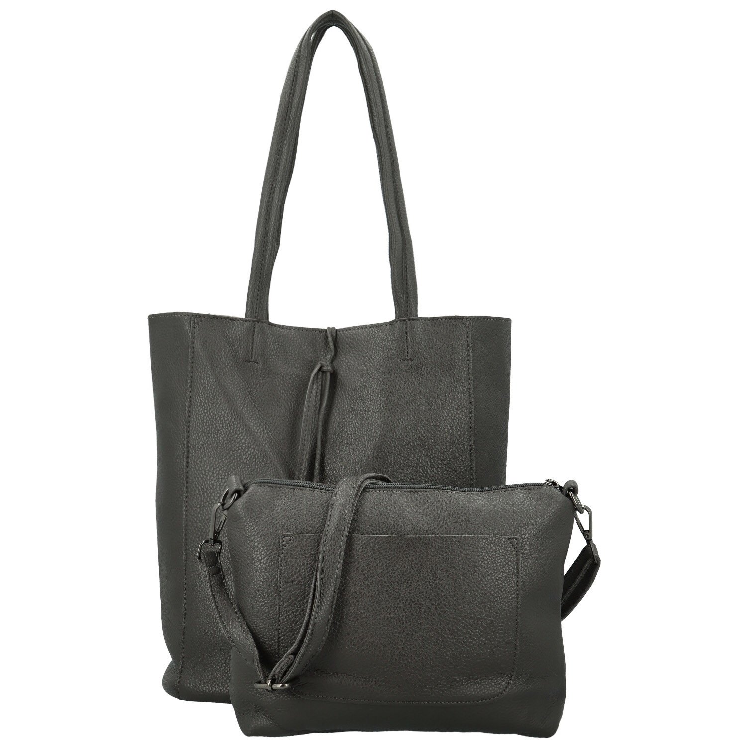 Dámský set kabelek tmavě šedý - Paolo bags Marika