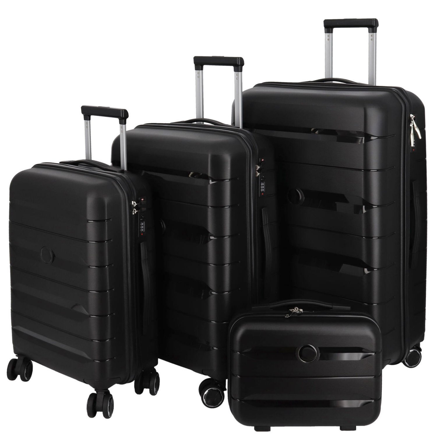Cestovní plastový kufr černý - Ormi Rochus SADA