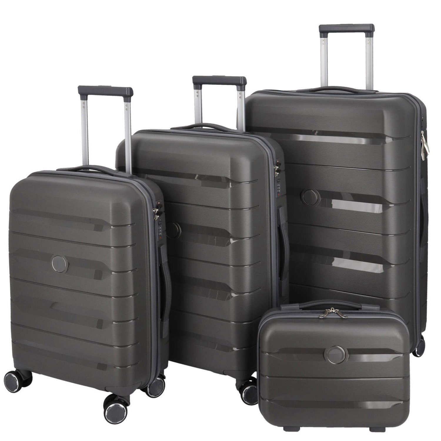 Cestovní plastový kufr tmavě šedý - Ormi Rochus SADA