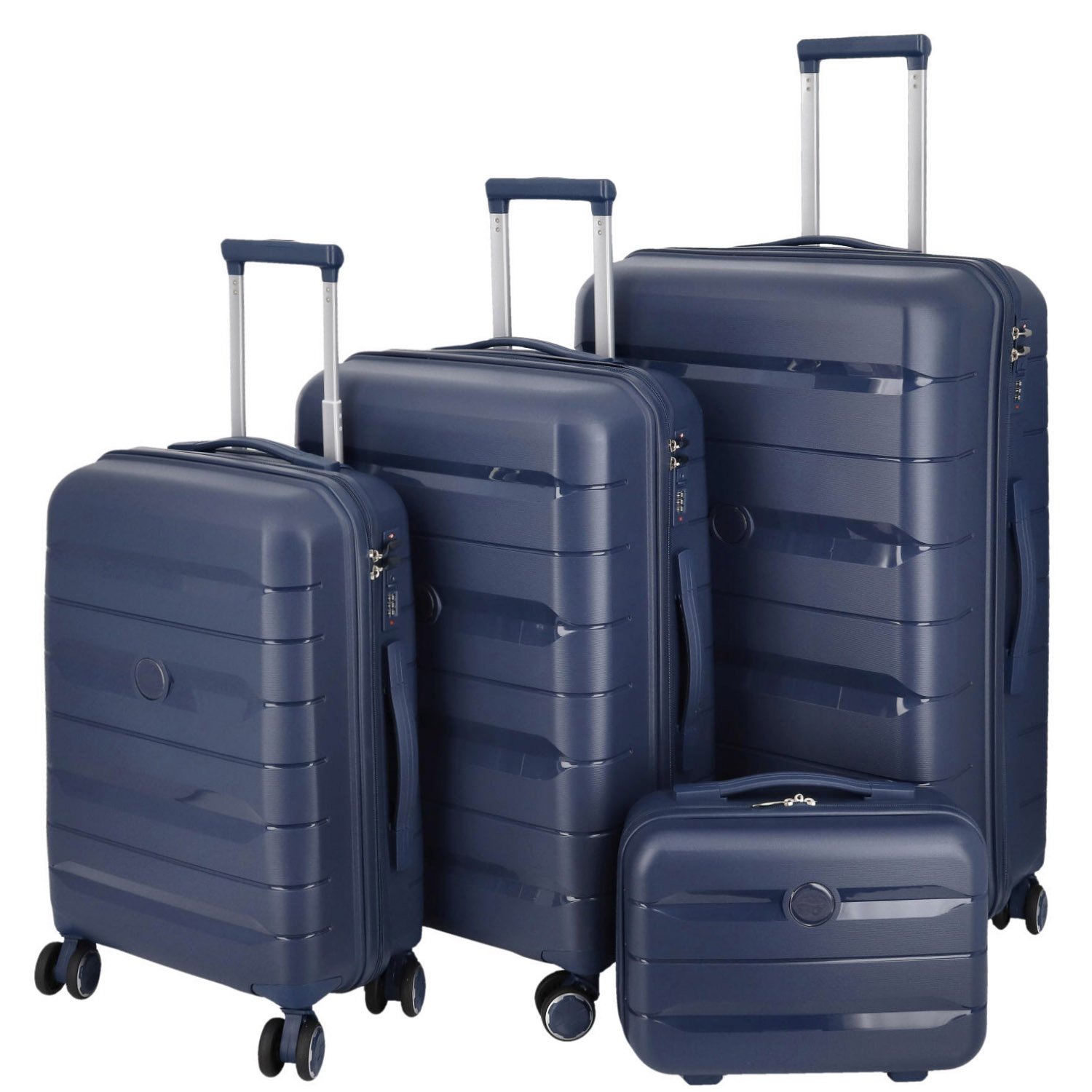 Cestovní plastový kufr tmavě modrý - Ormi Rochus SADA