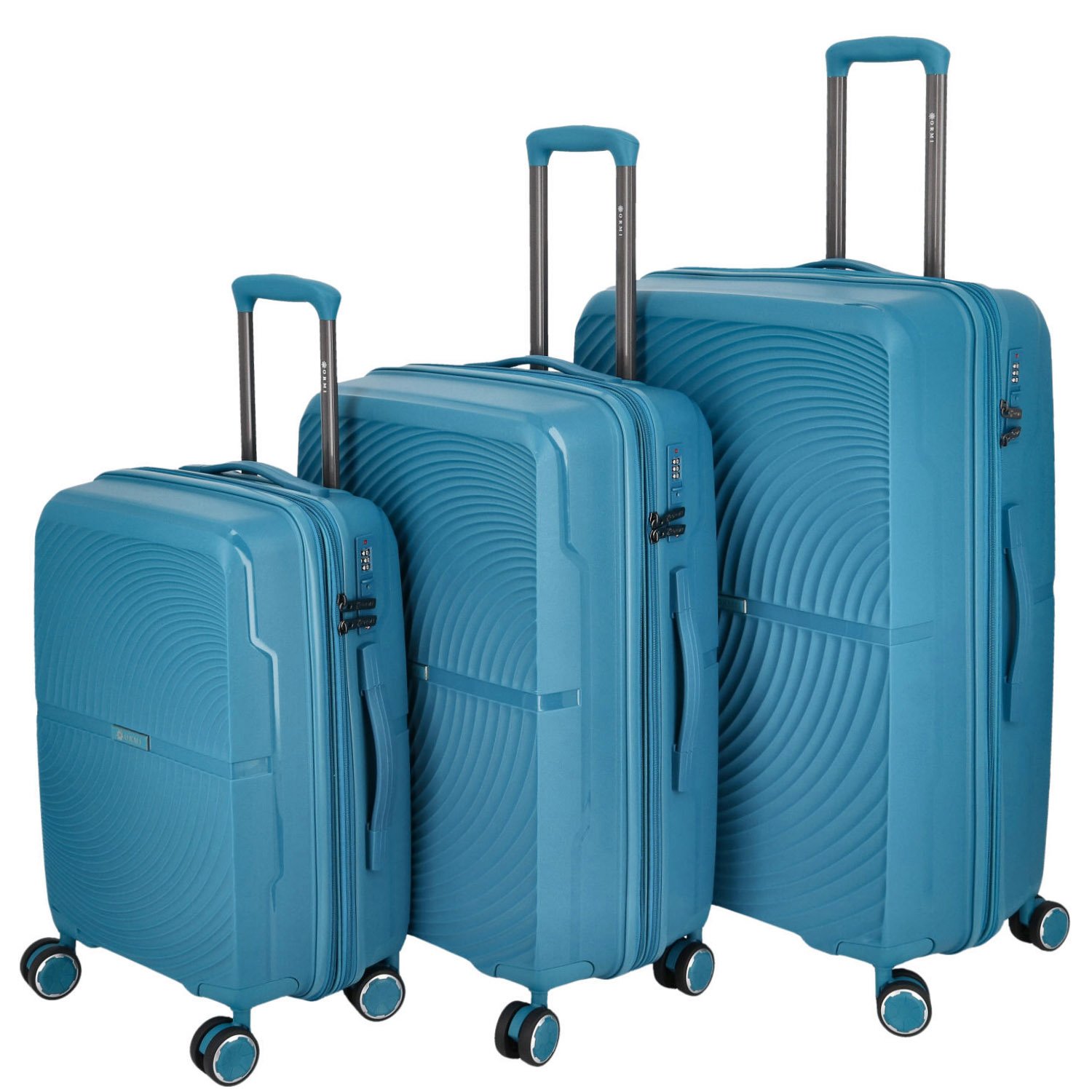 Cestovní plastový kufr tyrkysový - Ormi Tryfon SADA