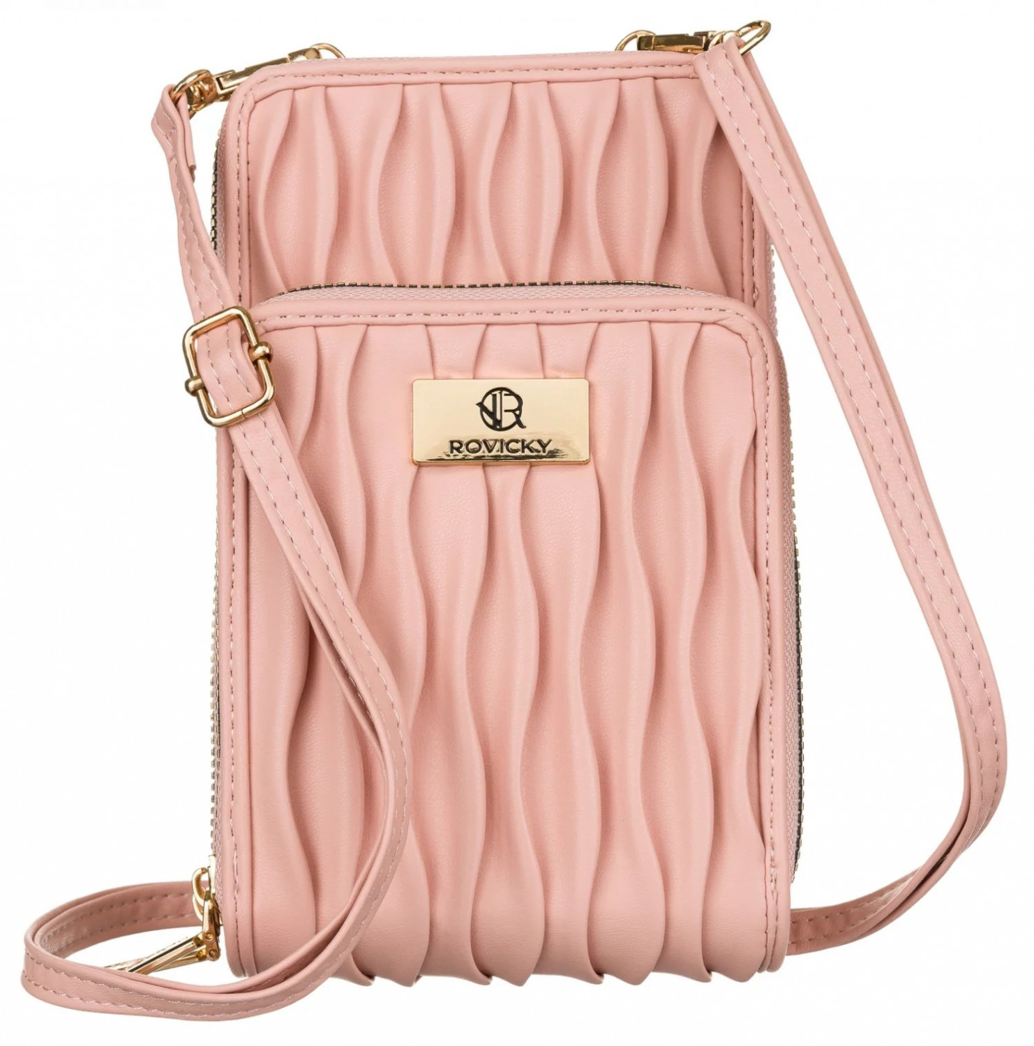 Dámská crossbody kabelka růžová - Rovicky Antini