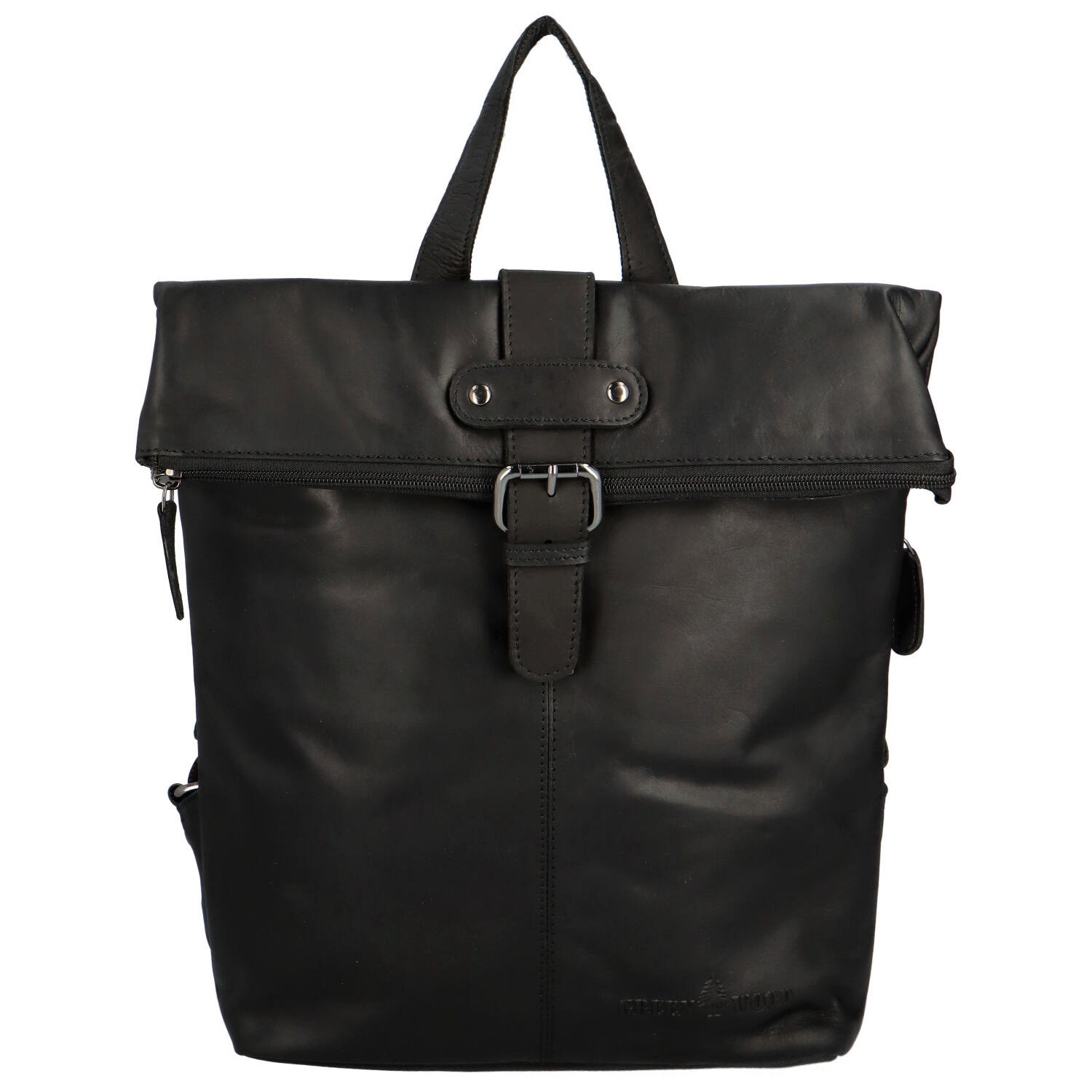 Levně Luxusní kožený batoh černý - Greenwood Kameron
