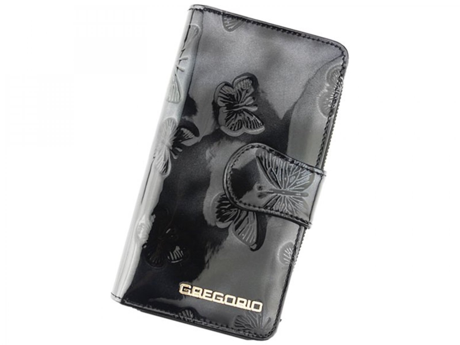 Levně Dámská kožená peněženka černá - Gregorio Cecellia